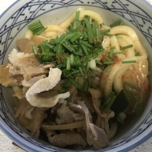 讃岐うどんで簡単に！あったか～い肉うどん